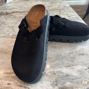 Papillio by Birkenstock ladies slip on -black clog